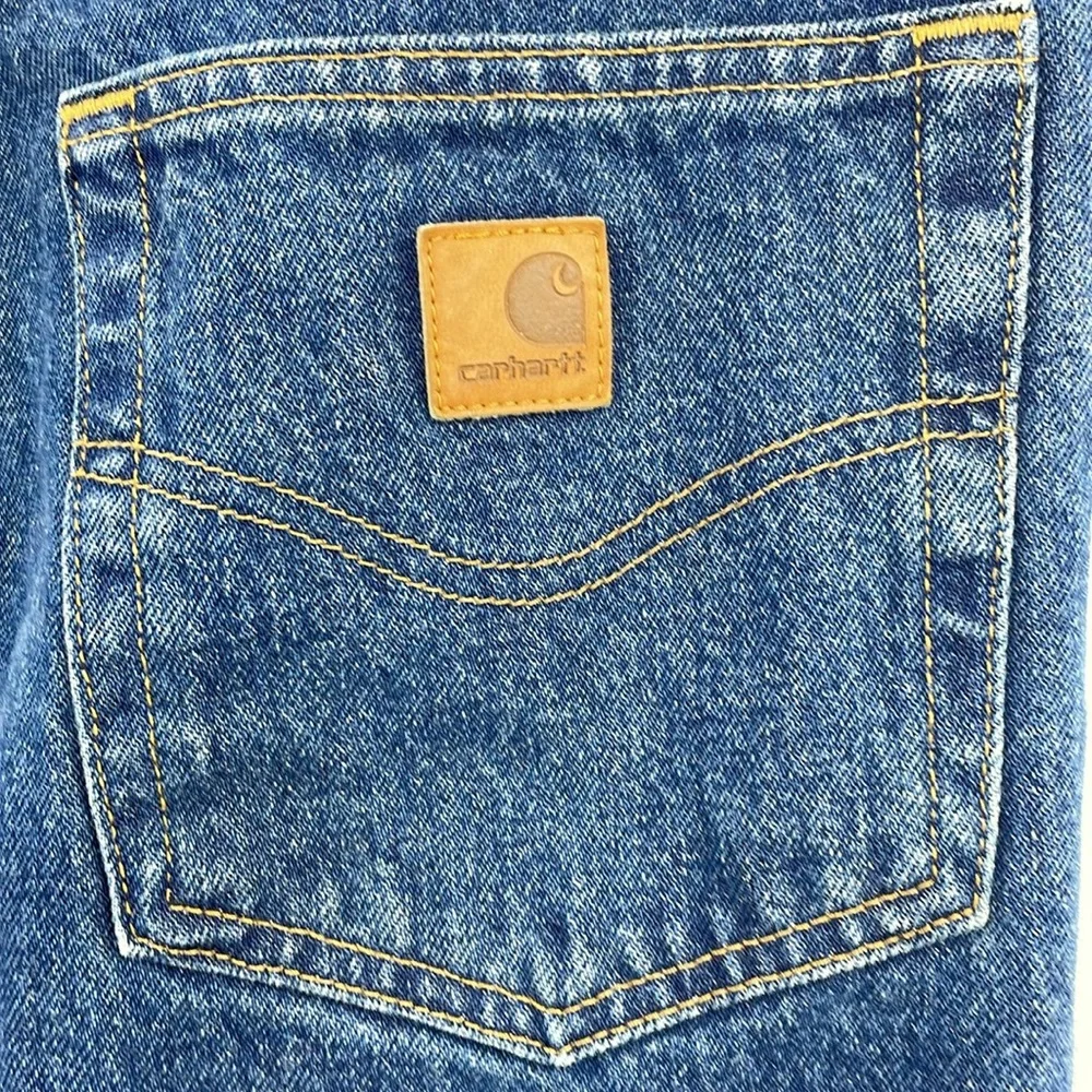 Men’s Carhartt B460 Relaxed Fit blue Jeans 36W x 32L